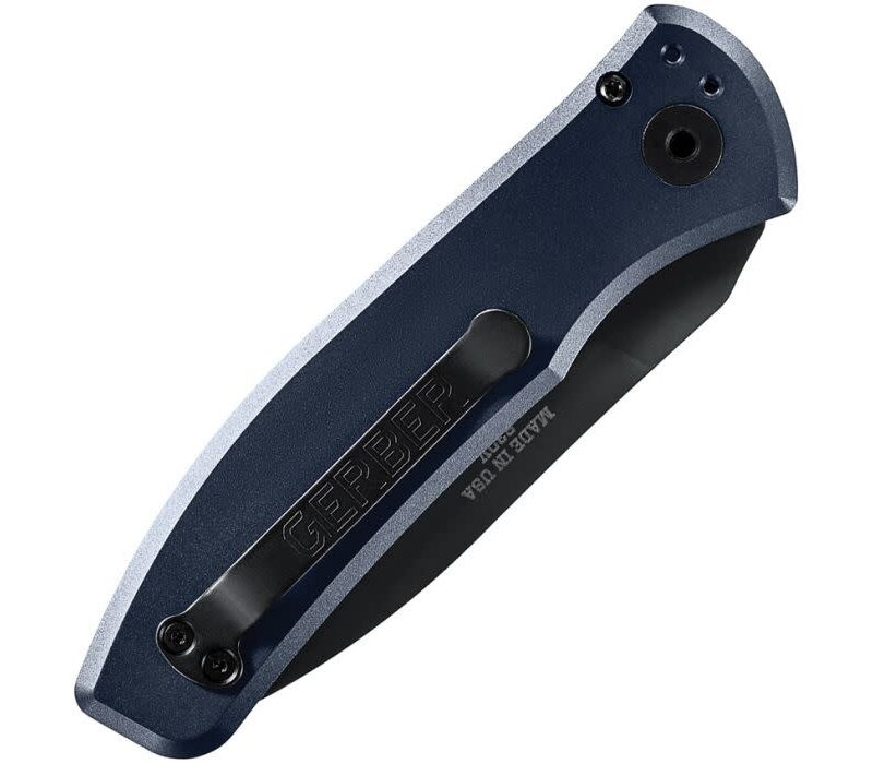 Gerber Auto Empower Plunge Lock, Blue Aluminum, CPM S30V