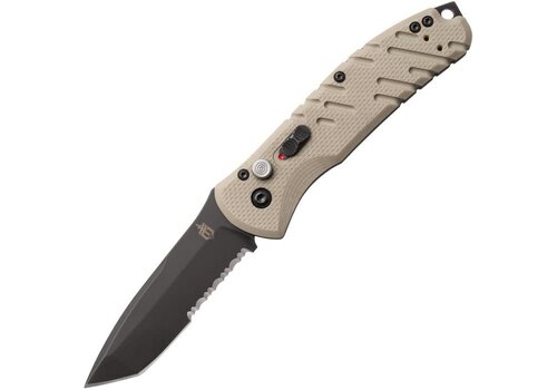 Gerber Gerber Auto Propel Downrange, Serrated S30V Steel, Desert Tan G-10 Gerber Gerber Auto Propel Downrange, Serrated S30V Steel, Desert Tan G-10