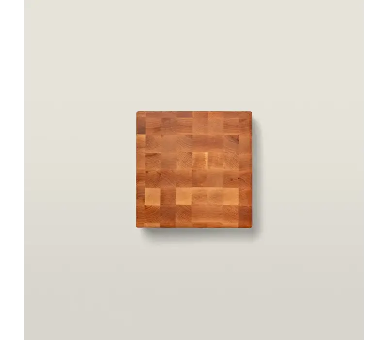 John Boos Maple Square Chopping Block, Reversible, End Grain 12"x12"x3"
