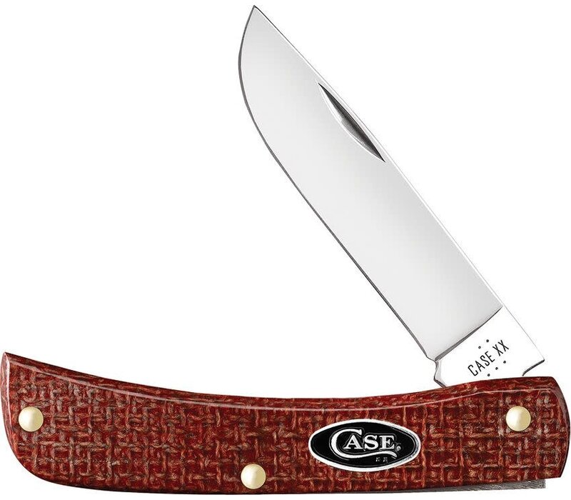 Case, Sod Buster Jr Red Micarta, Carbon Steel