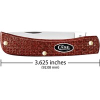 Case, Sod Buster Jr Red Micarta, Carbon Steel