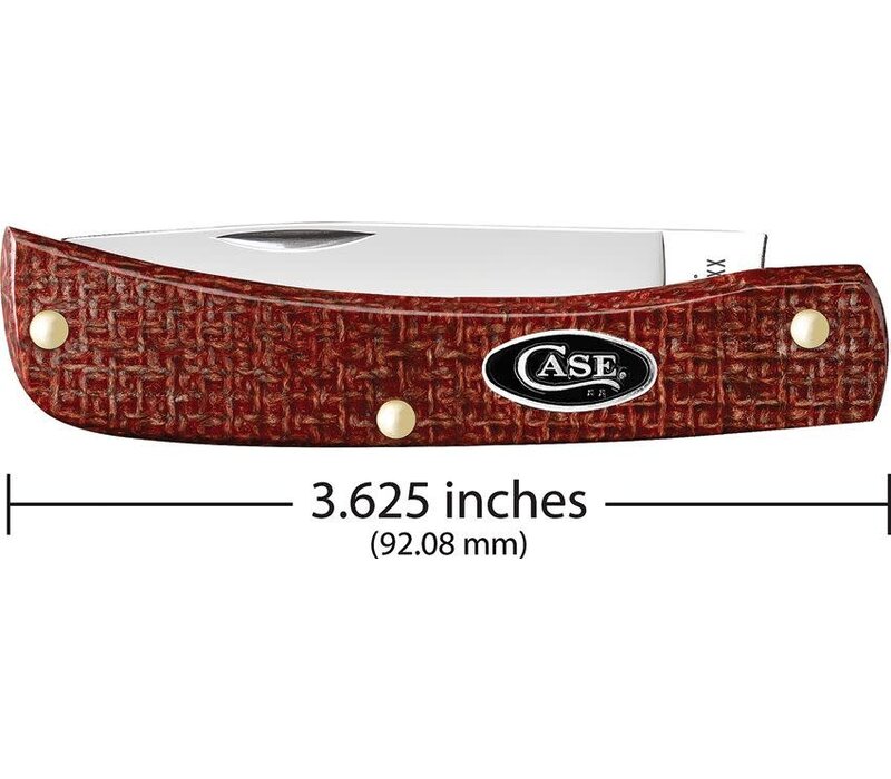 Case, Sod Buster Jr Red Micarta, Carbon Steel
