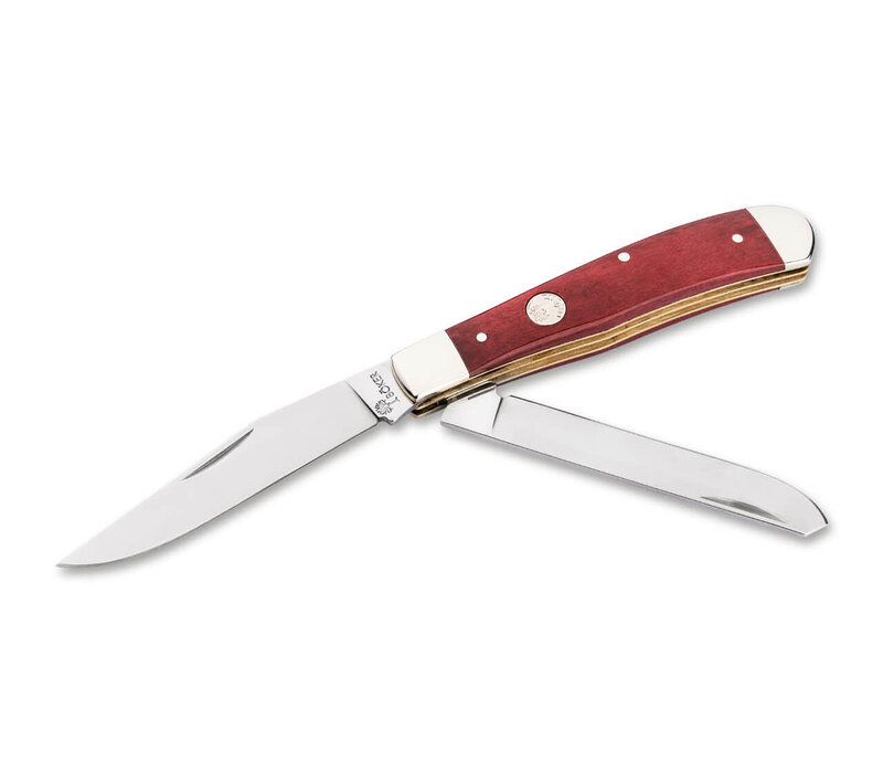 Boker, Traditional Series Trapper Smooth Red Bone, 1095 Carbon