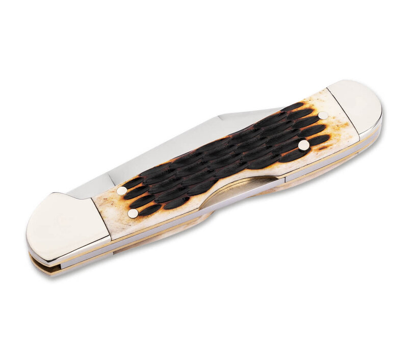 Boker, Traditional Series Mini Copper Lock Amber Jig Bone D2 Steel