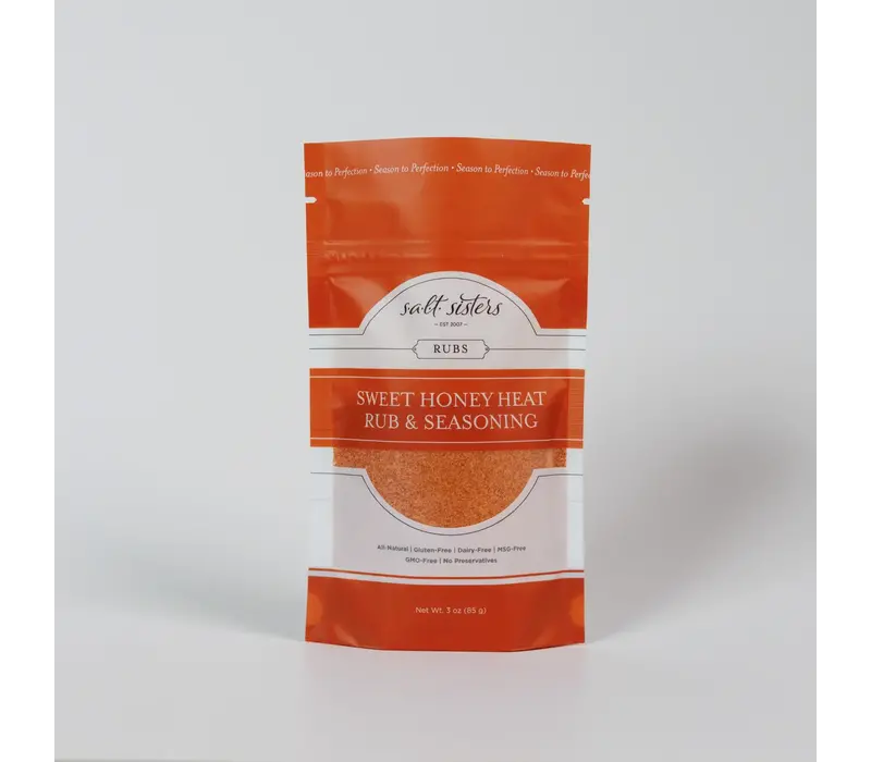 S.A.L.T. Sisters Sweet Honey Heat Rub & Seasoning 3 oz