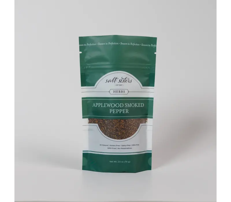 S.A.L.T. Sisters Applewood Smoked Cracked Peppercorn 2.5 oz