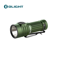 Olight Baton Turbo Compact EDC Flashlight with Long-Range Beam, OD Green