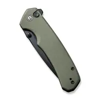 Civivi Brazen Button Lock, Green G10 Handle, 14C28N