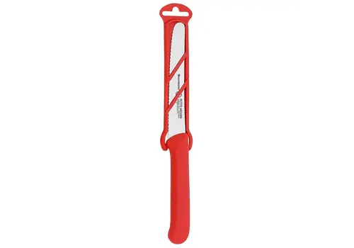 Messermeister Messermeister, Petite Messer 4.5" Tomato Knife with Sheath, Red