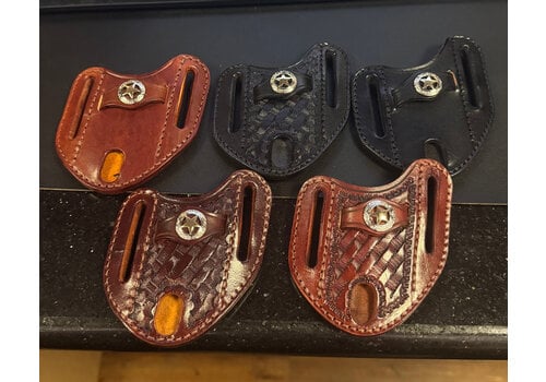 A&M Leather A&M Leather, #17 Angled Carry Trapper Sheath W Texas Star