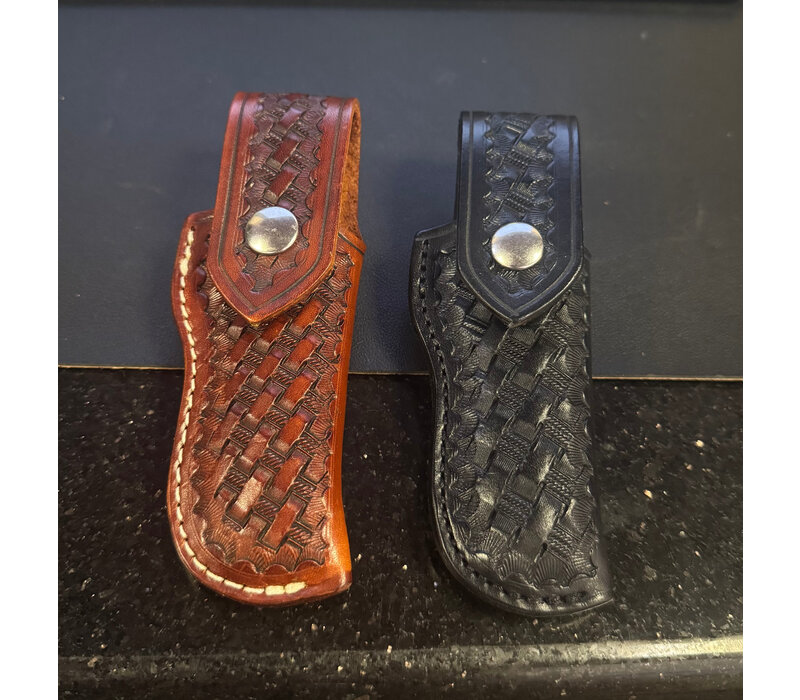 A&M Leather Hunter sheath, Full Flap Snap