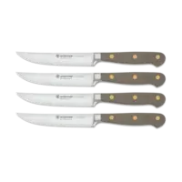 Wusthof, Classic 4 Piece Steak Knife Set, Velvet Oyster