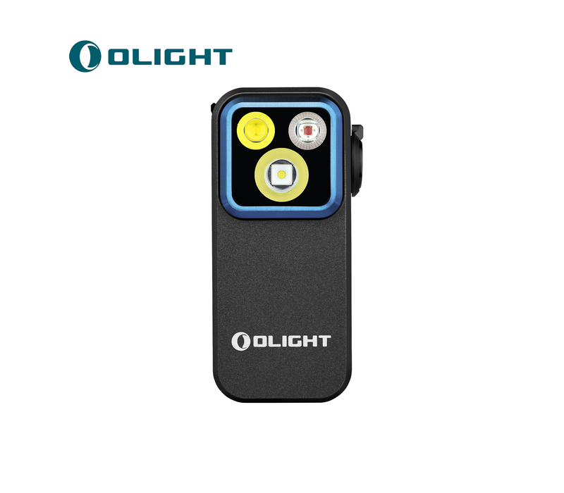 Oclip Pro Clip, Flashlight with Floodlight Spotlight and Red Light, Black