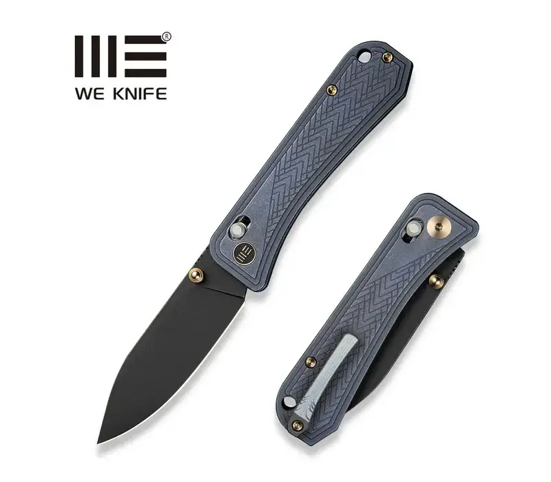 WE Knife Bougie Banter, Blue Titanium, CPM S45VN, Crossbar Lock