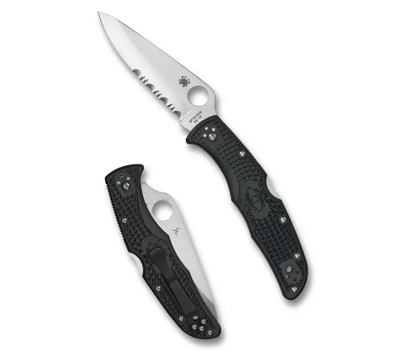Spyderco, Endura 4 ComboEdge, Black FRN Handle and VG10