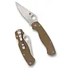 Spyderco Knives Spyderco, Para Military 2 Brown Micarta, CPM CRU-WEAR