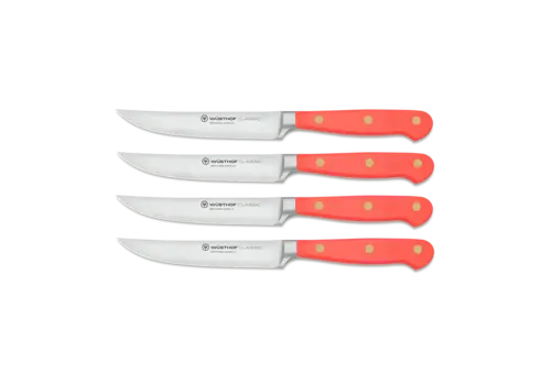 Wusthof Wusthof Classic 4 Piece Steak Knife Set, Coral Peach