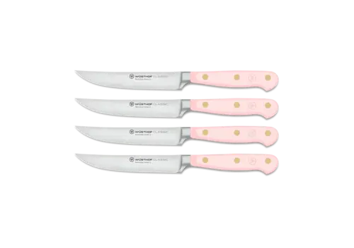 Wusthof Wusthof, Classic 4 Piece Steak Knife Set, Pink Himalayan Salt
