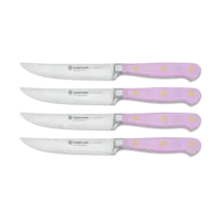 Wusthof, Classic 4 Piece Steak Knife Set, Purple Yam