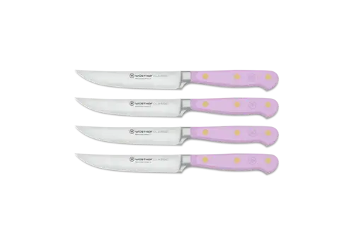 Wusthof Wusthof, Classic 4 Piece Steak Knife Set, Purple Yam Wusthof Wusthof, Classic 4 Piece Steak Knife Set, Purple Yam