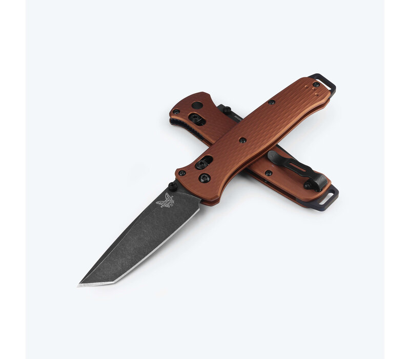 Benchmade Bailout, Battlewash Magnacut Steel, Burnt Copper Aluminum