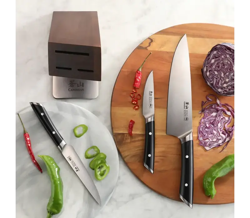 Cangshan, Helena Black 6pc HUA Set Block Set, German Steel