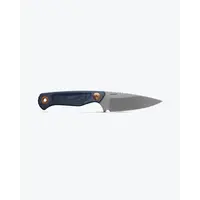 Benchmade Dacian, Satin Magnacut, Denim Micarta, Leather Sheath