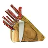 Lamson Lamson, Forged Fire 20 Pc Block set, Natural Walnut Block, Fine Steak Lamson Lamson, Forged Fire 20 Pc Block set, Natural Walnut Block, Fine Steak