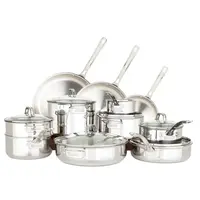 Viking 3-Ply  Stainless 17pc Cookware set
