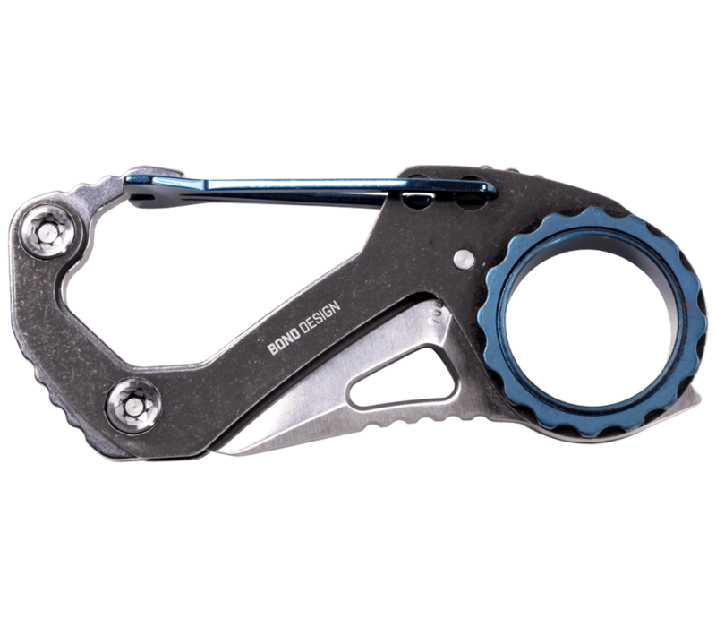 CRKT, Compano Carabiner Blue, 8CR13MOV