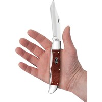 Case, Folding Hunter Dark Red Micarta
