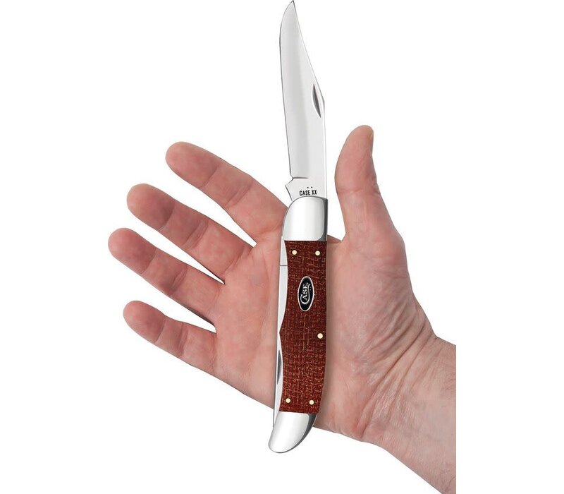 Case, Folding Hunter Dark Red Micarta