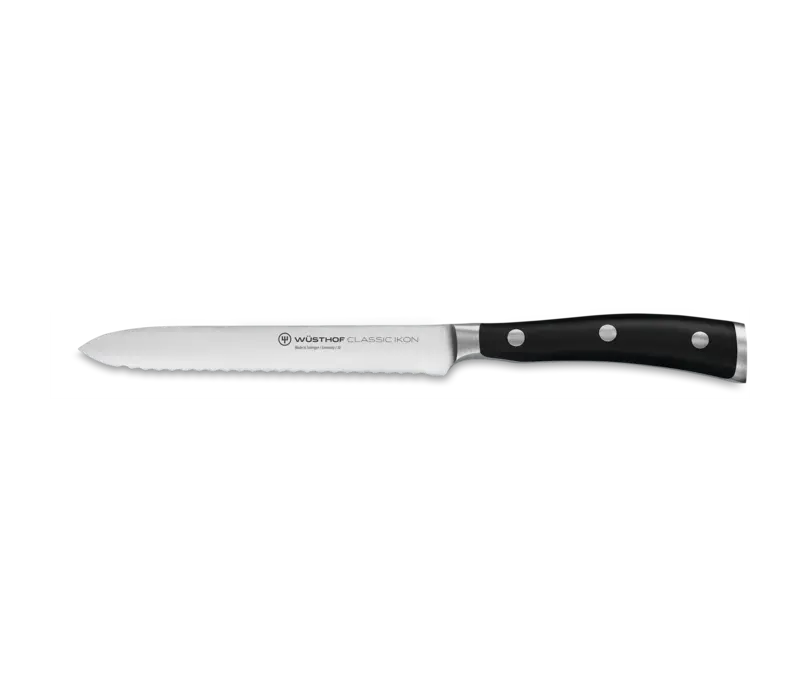 Wusthof Classic IKON 5" Serrated Utility Knife