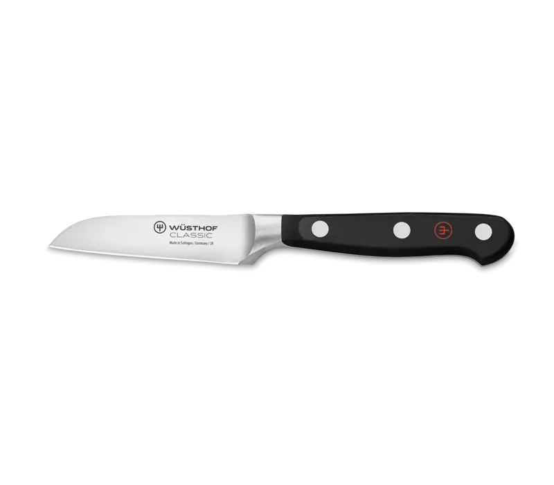 Wusthof Classic Flat Cut 3" Paring Knife, Black Handle