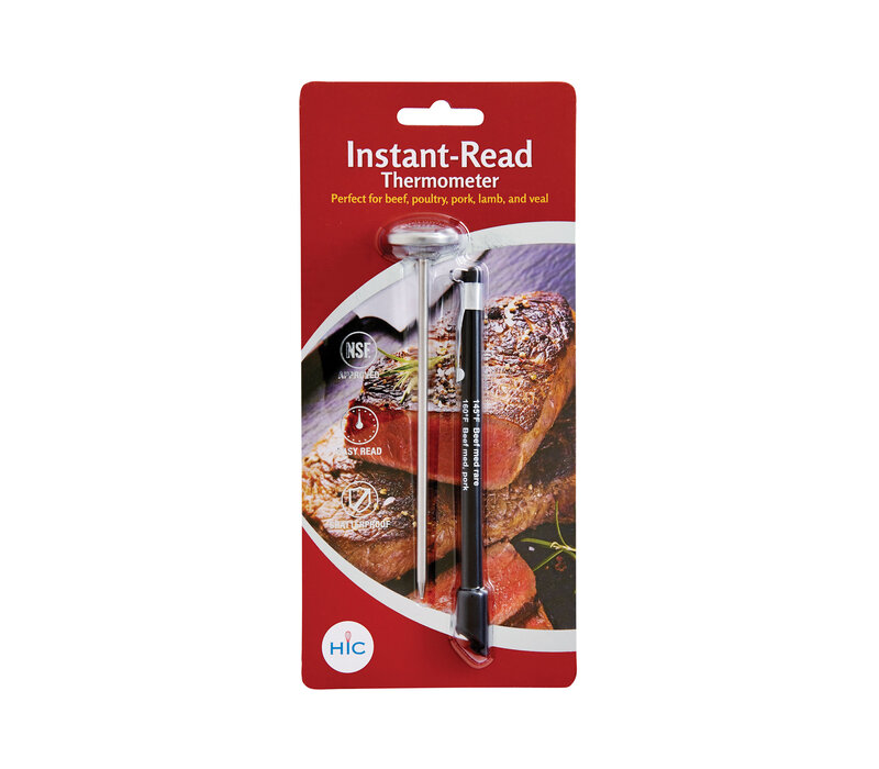 HIC, Roasting Instant-Read Meat Poultry Turkey Grill Thermometer
