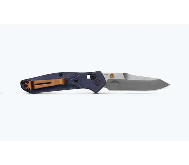 Benchmade Mini Osborne, Copper PVD M390 Steel, Denim Micarta
