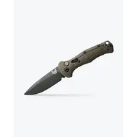 Benchmade Mini Claymore Auto Drop Point, Ranger Green Grivory, CPM D2