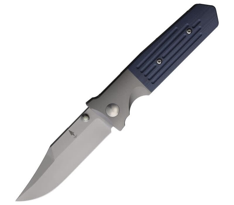 Terrain 365 STS-ATB Frame Lock, Dendritic Cobalt Steel, Gray G10 Handle