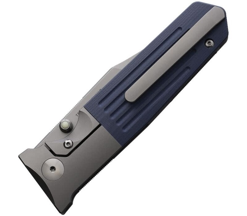 Terrain 365 STS-ATB Frame Lock, Dendritic Cobalt Steel, Gray G10 Handle