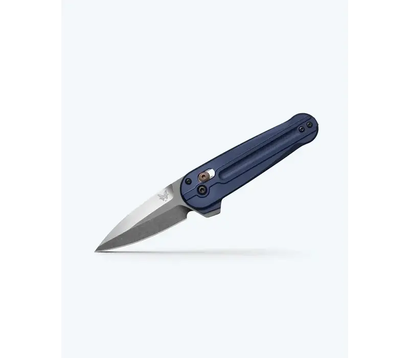 Benchmade Lowden, Axis Flipper, M390 Steel, Crater Blue Aluminum Handle