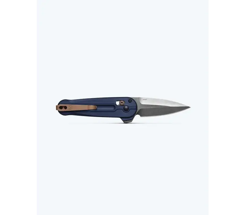 Benchmade Lowden, Axis Flipper, M390 Steel, Crater Blue Aluminum Handle