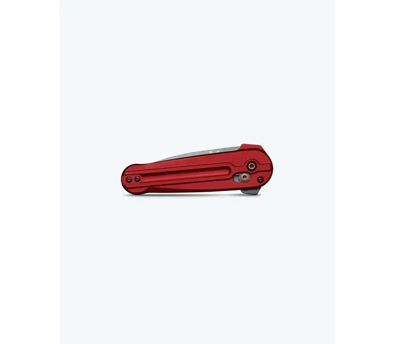 Benchmade Lowden, Axis Flipper, M390 Steel, Phoenix Red Aluminum Handle