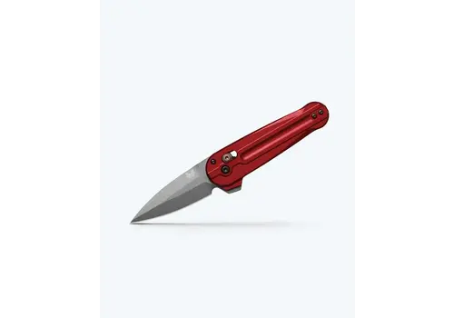 Benchmade Benchmade Lowden, Axis Flipper, M390 Steel, Phoenix Red Aluminum Handle