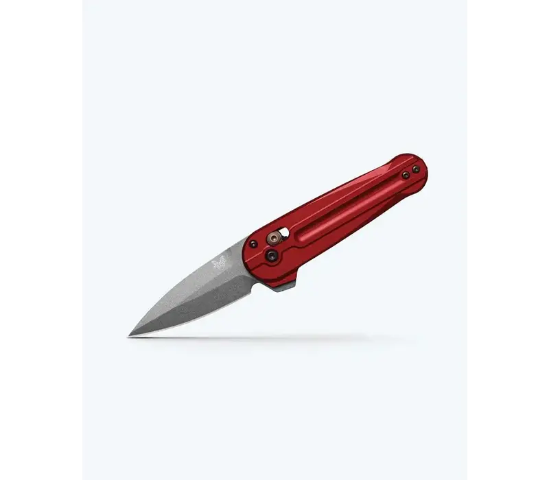 Benchmade Lowden, Axis Flipper, M390 Steel, Phoenix Red Aluminum Handle