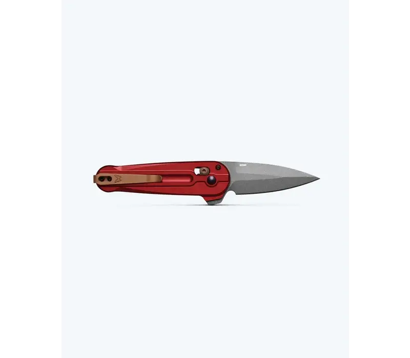 Benchmade Lowden, Axis Flipper, M390 Steel, Phoenix Red Aluminum Handle