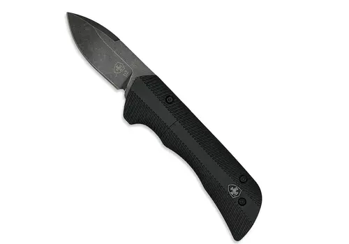 Templar Templar Knife Premium Lightweight CALI Legal (Micro) Black Anodized OTF, Drop Point D2