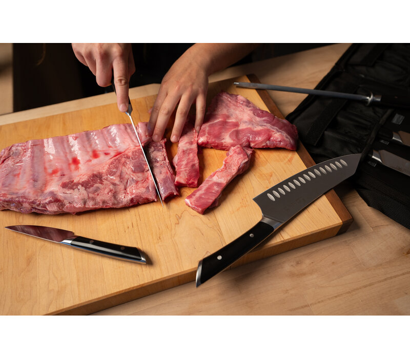 Cangshan, HELENA White 9 Piece BBQ Knife Set with Black Bag