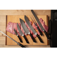 Cangshan, HELENA White 9 Piece BBQ Knife Set with Black Bag
