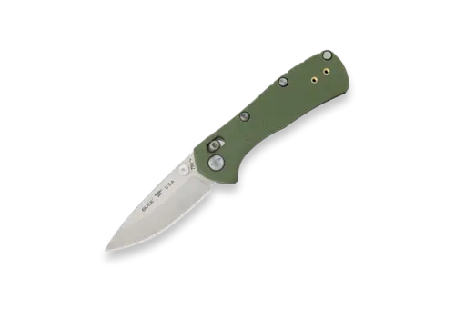 Buck Buck Mini Range Pro, Green GRN Handle, 154CM Steel
