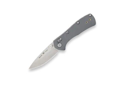 Buck Buck Mini Range Pro, Gray GRN Handle, 154CM Steel